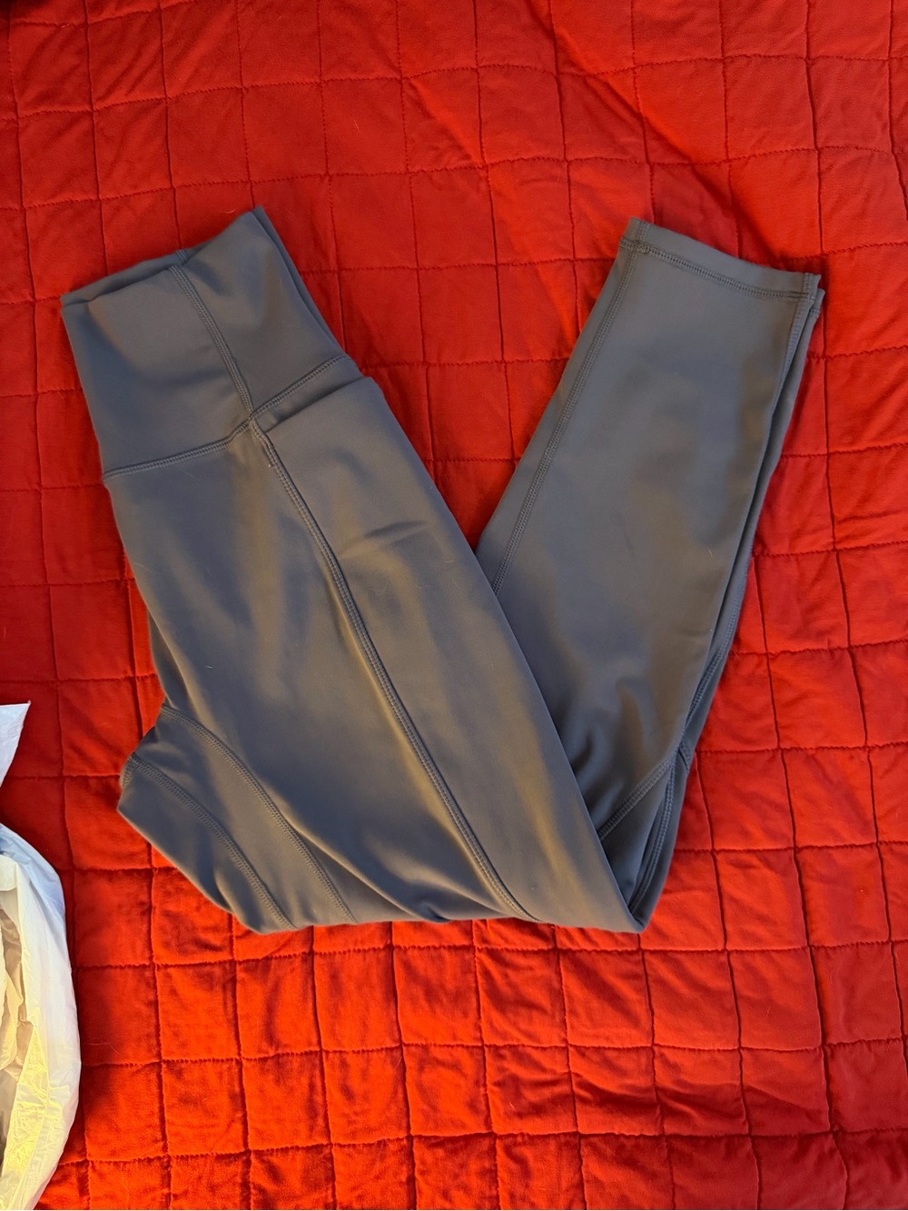 P’Tula Women’s Yvette Pocket Legging Grey 23” Size Large GUC